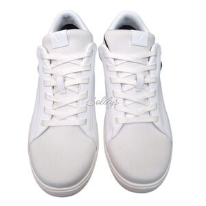 Vessi Soho Men 9 Women 10 Ivory White Low Top Waterproof Leather Casual Sneaker